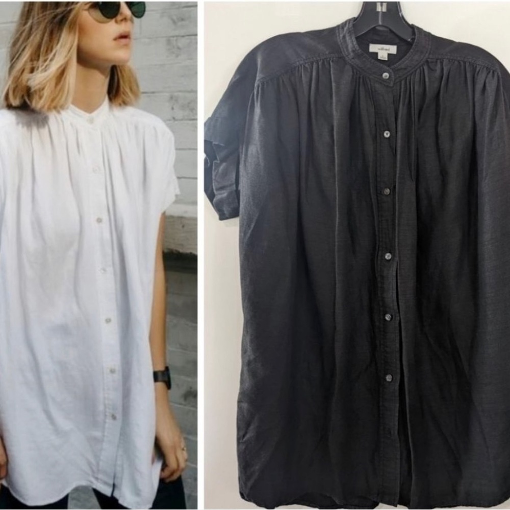 Aritzia Bertillon blouse in Black, size small
